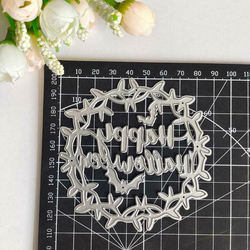 Happy Halloween Metal Cutting Dies Stencil Scrapbook Album Paper Card Template