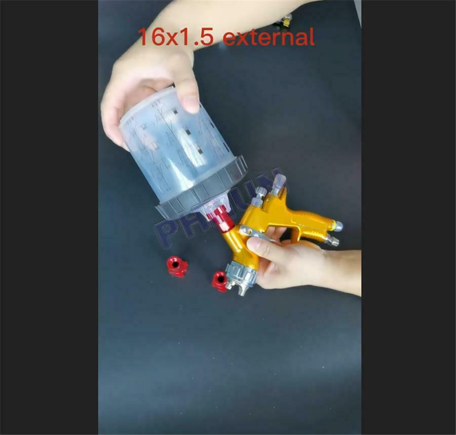 For PPS Adapter Spray Gun Red Connector M16*1.5mm External Thread Universal 1PC