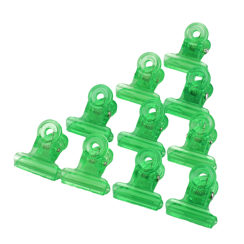 10X Reusable Acrylic Nail Polish Remover Clips Nail Art Soak Off Clip Green