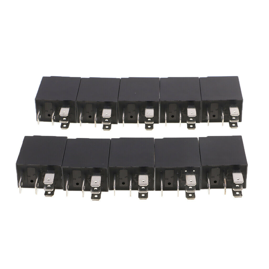 10PCS 30A 12V 5Pin SPDT Auto Relay For Car Fan Fuel / Water Pump Light Horn