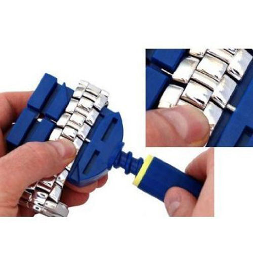 Watch Band Link Remover Bracelet Strap Adjuster Repairing Tool with 5 Extra Pins