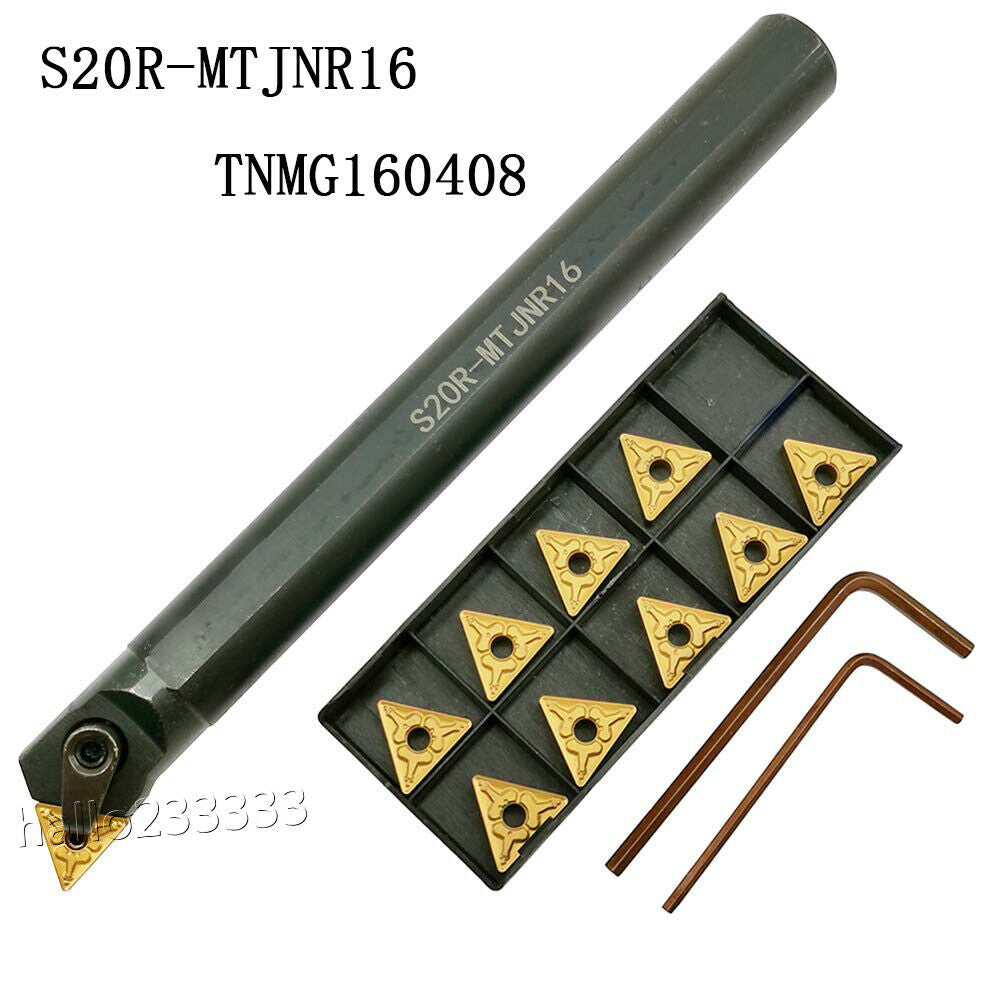 3/4'' x 8'' S20R-MTJNR16 Indexable Boring Bar Turning Tool Holder+TNMG332 insert