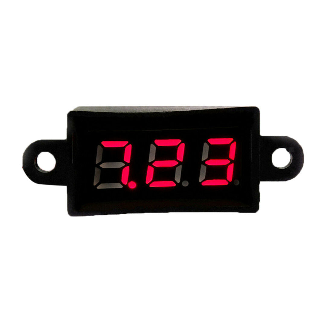 Mini Digital Voltmeter DC3.5-30V LED Diaplay Panel Voltage Meter Tool Red