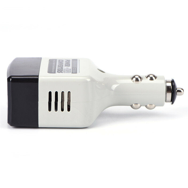 AutoCharger Adapter DC 12V To AC Converter 220V Mobile Charger Power With USB DD