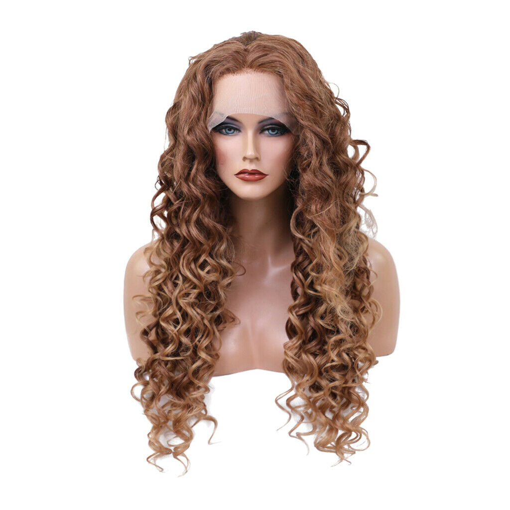 Loose Curly Wave Hair Wigs Heat Resistant Fiber Synthetic