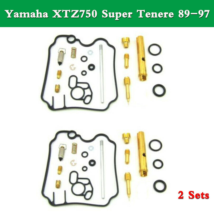 2 Sets Carburetor Carb Rebuild Repair Kit For Yamaha XTZ750 Super Tenere 1989-97
