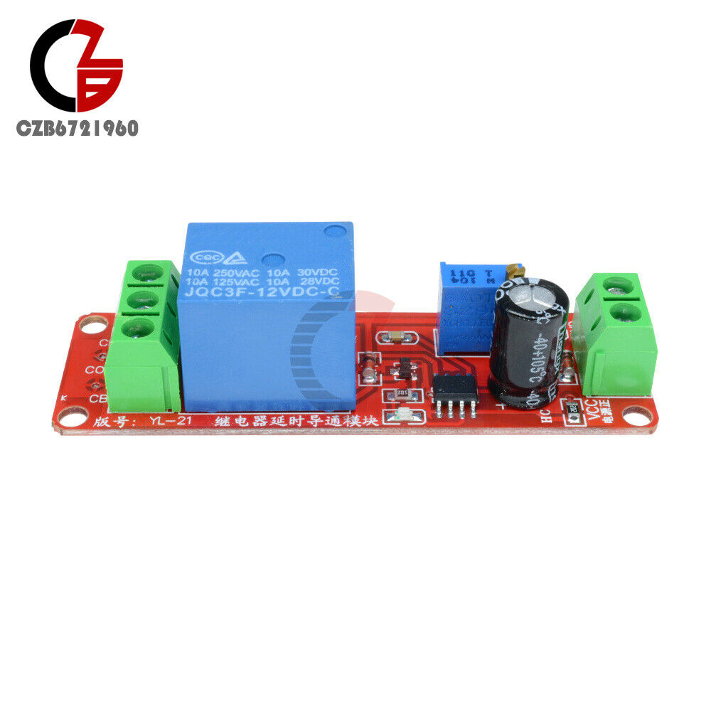NE555 DC 12V Conduction Delay Relay Shield Module Timer Switch 0 to 10 Second