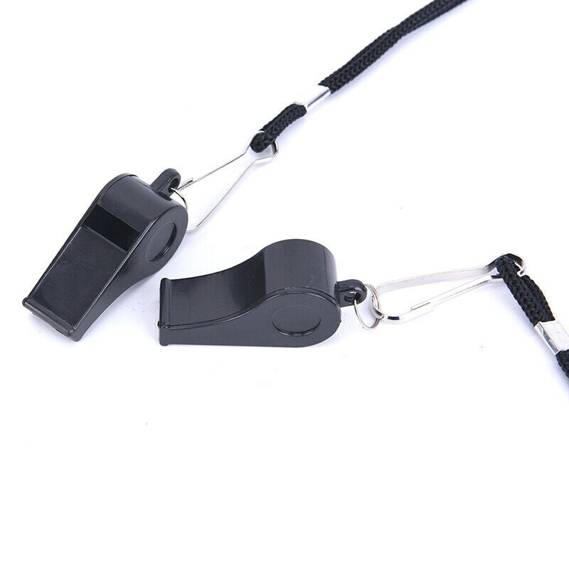 2Pcs Whistle Sports Referee Training Whistle Outdoor Survival With LanyaF.l8