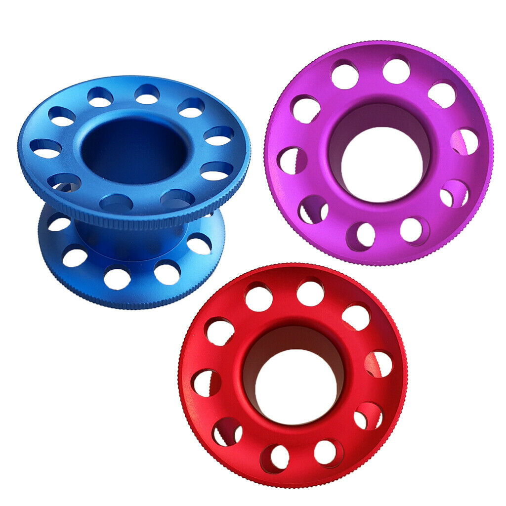 Set of 3 Scuba Diving Finger Spool Dive Underwater Snorkeling Guide Line Blank