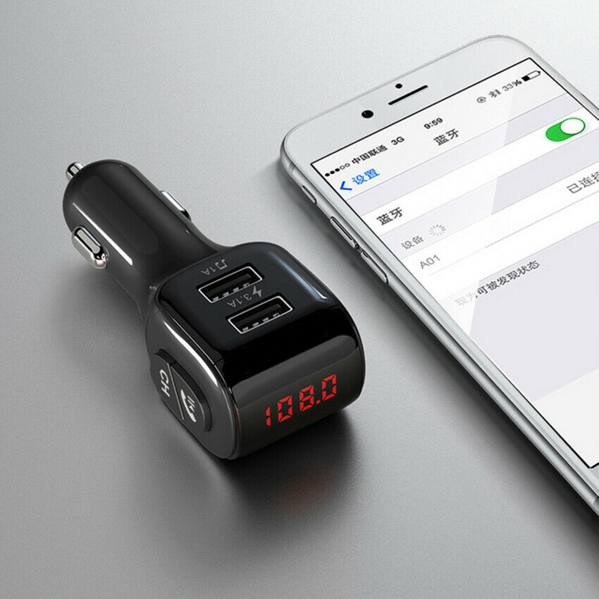 Wireless Bluetooth Car Kit FM Transmitter Radio MP3 Music Player USB Charger