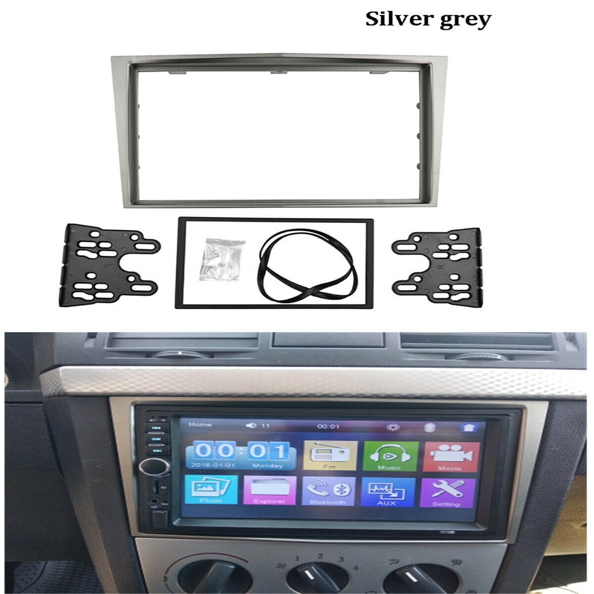 1Set 2Din Stereo Radio Dashboard Mounting Kit For Opel Astra Antara Corsa Zafira