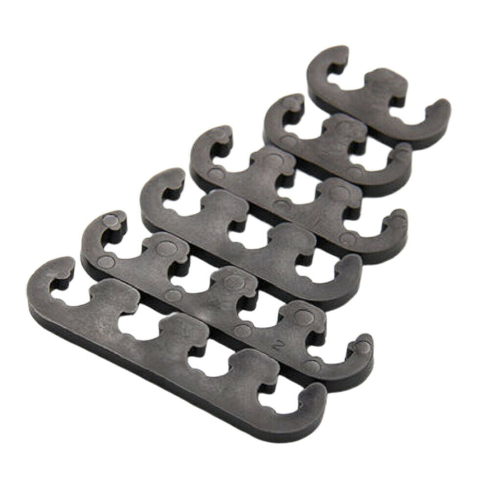 6Packs Plastic Black Spark Plug Wire Cable Cord Separators For Chevy Ford