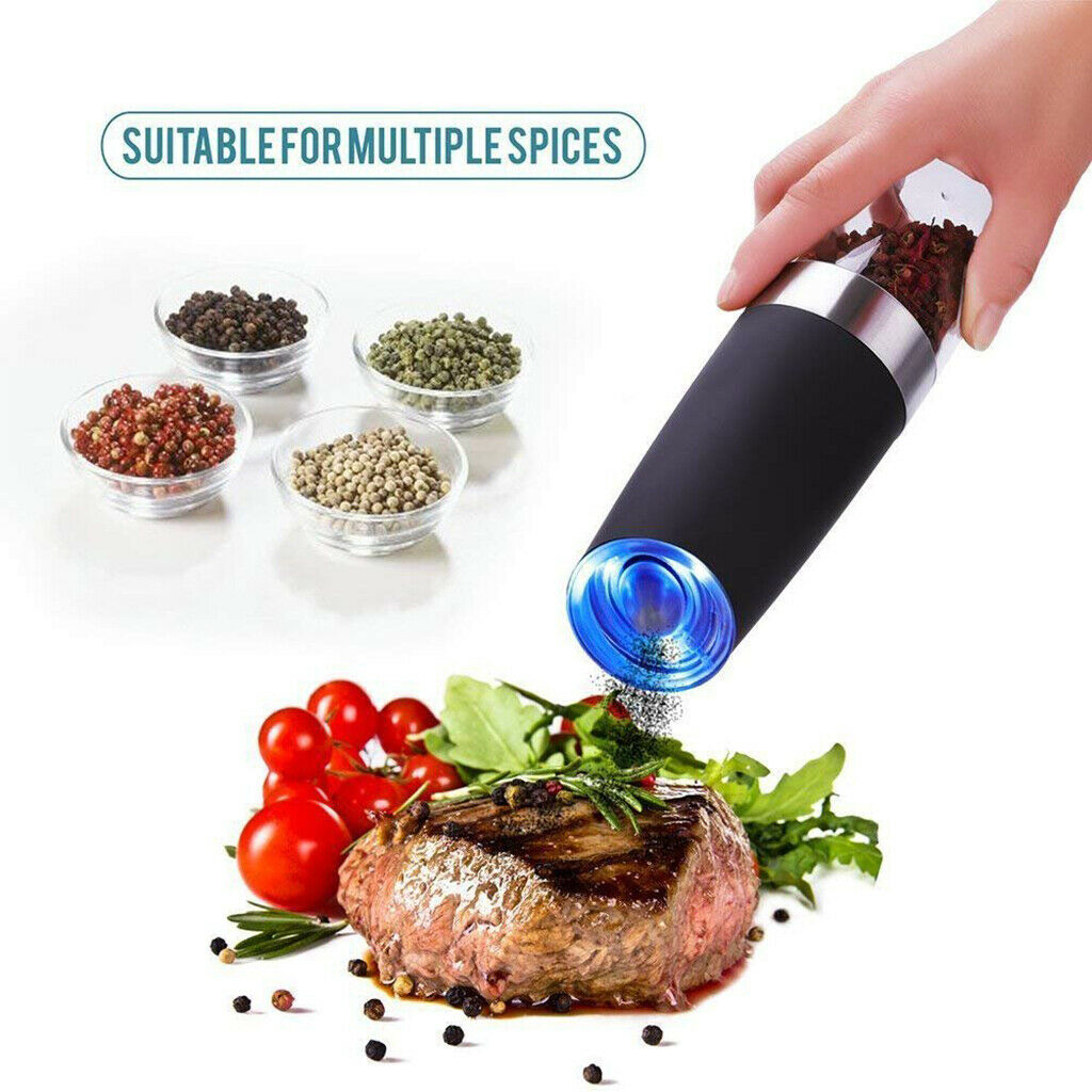 Automatic Electric Salt and Pepper Grinder Herb Mill Shakers Kitchens Gadgets
