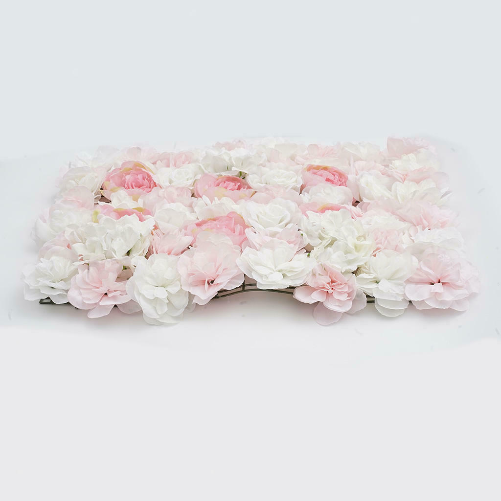 Pieces of 4 Artificial Rose Floral Wall Wedding Photography Backdrop Art Fabric