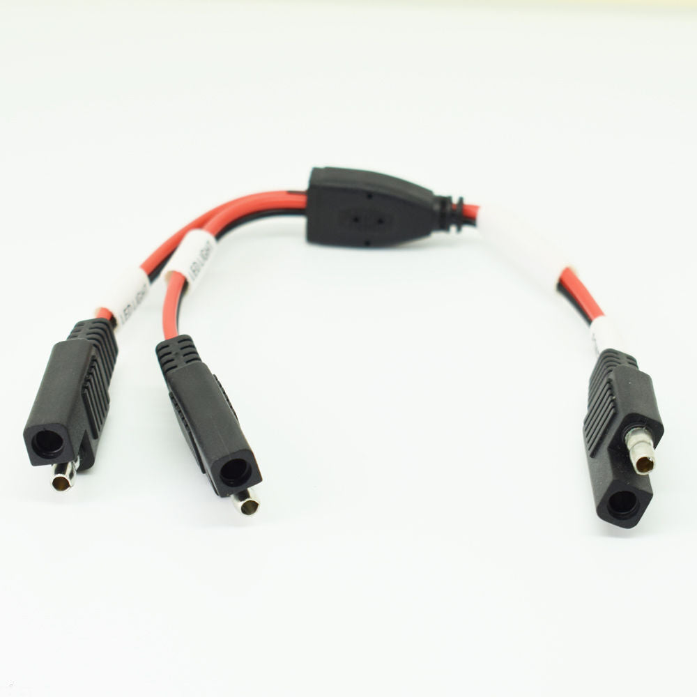 4pcs 18AWG SAE Splitter 1 to 2 SAE Male to Female DC Power Automotive Cable