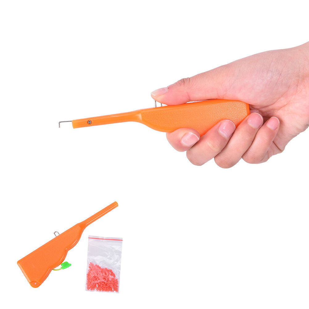 Red Worms Bait Bander Tool with Bands Coarse Pellet Fishing Terminal TacklesADD