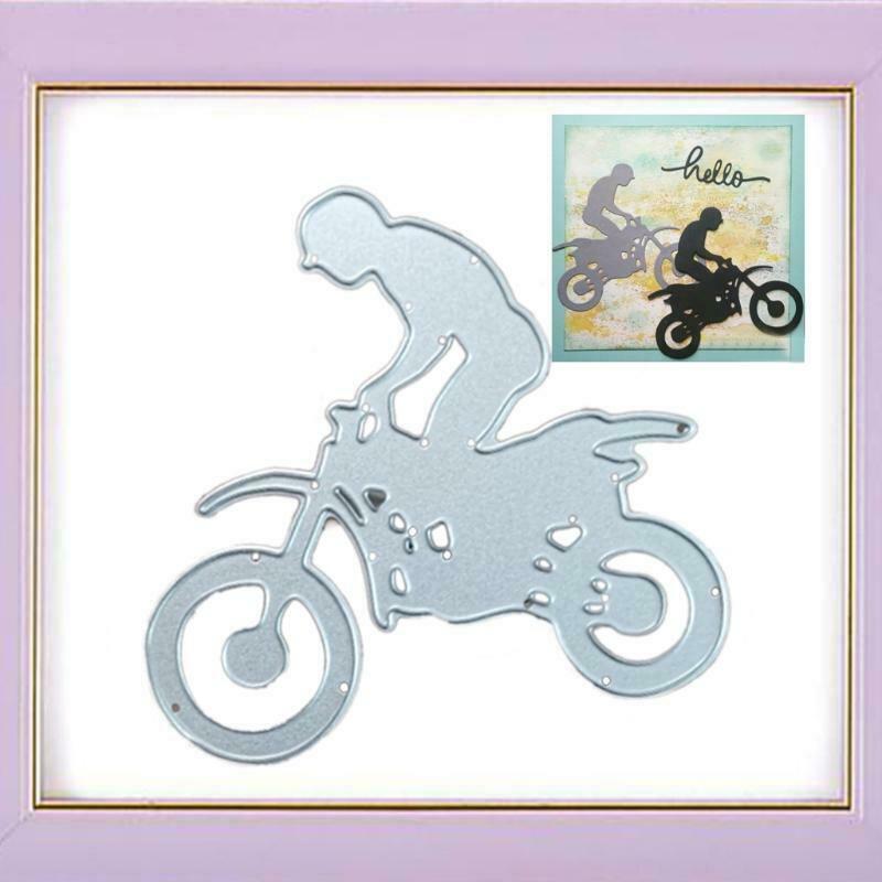 Cycling Metal Cutting Dies Stencil DIY Scrapbook Album Paper Card Template Mold