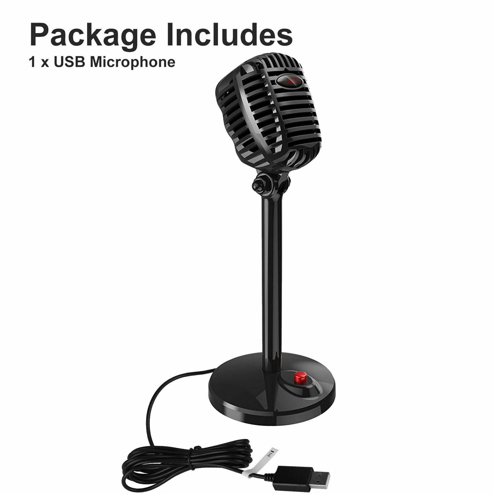 USB Computer Condenser Microphone Omnidirectional Noise-Cancelling Recording Mic