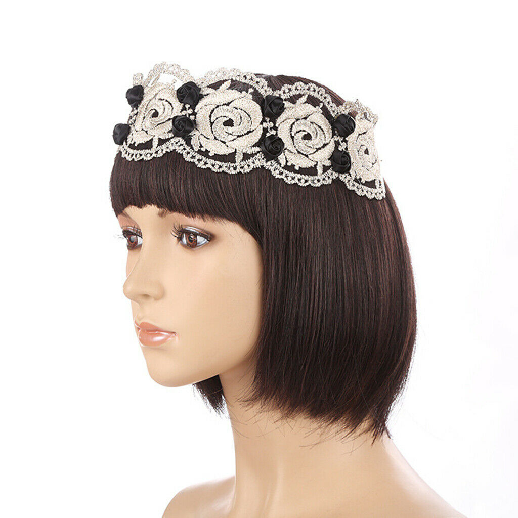 Casual Women Girls Rose Elastic Headgear Hooded Fancy Head Hair Accessories