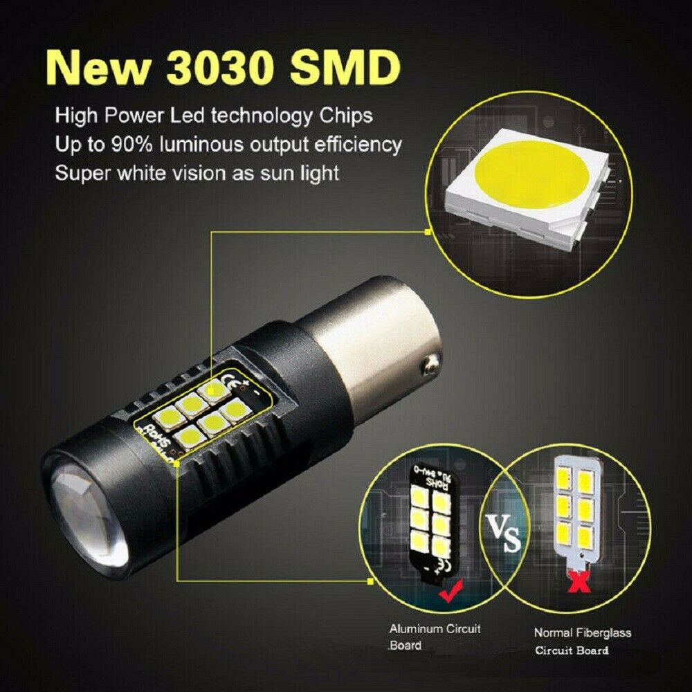 US-1156 BA15S P21W 21 SMD LED For Car Tail Backup Reverse Turn Signal Light Bulb