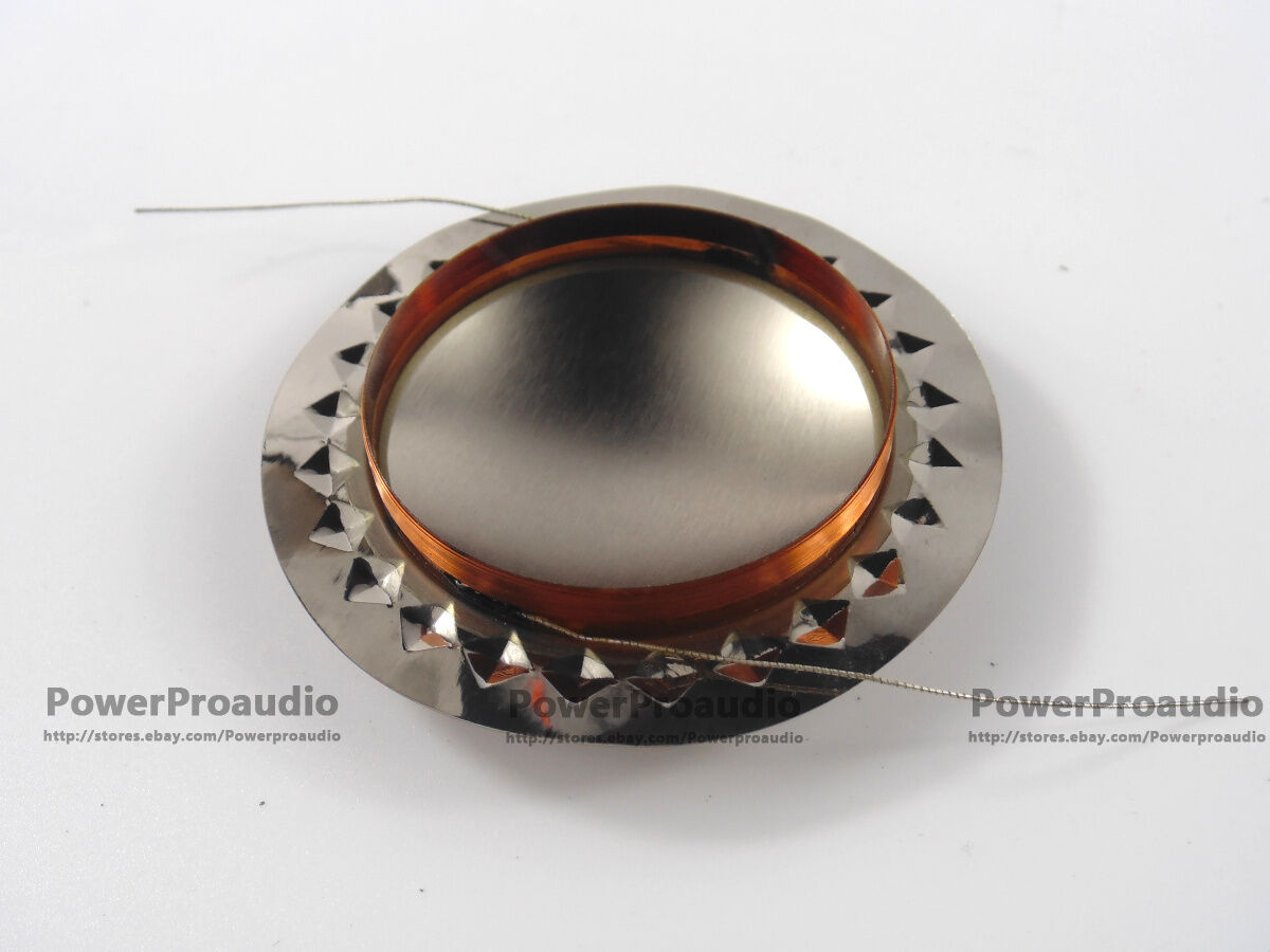 2 pcs 34.5mm  Diaphragm Titanium Voice coil 8 ohm 24.4mm Round Wire