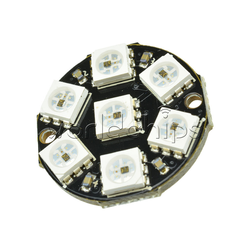 2PCS 7-Bit WS2812 5050 RGB LED Round LED Stable Board for Arduino