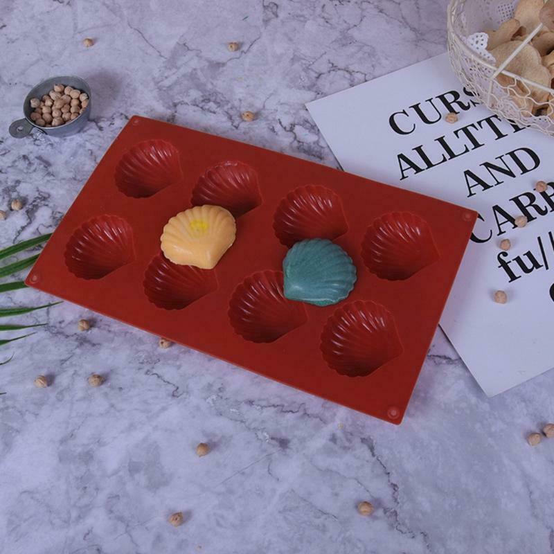 1 Piece Shell Shape Silicone Baking Moulds for Cake Making Hard and Soft Candies