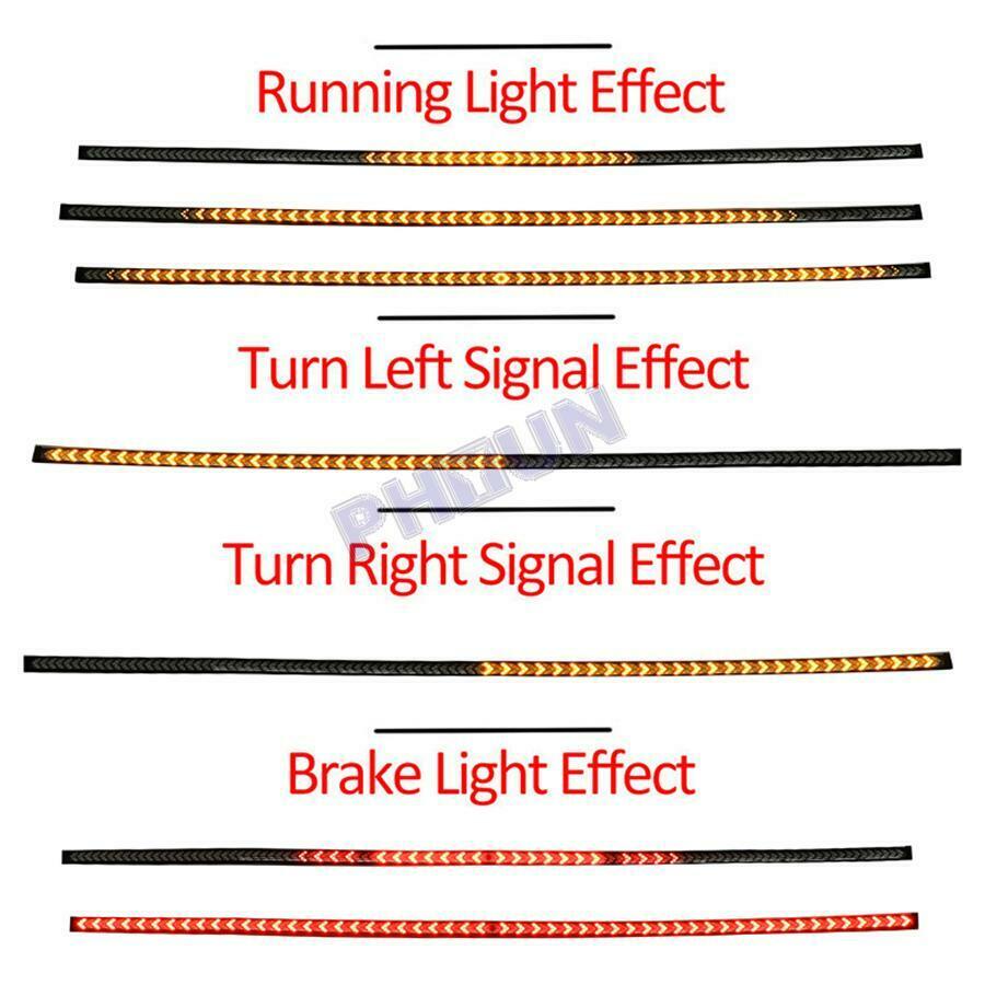 40" Pickup Trucks Tailgate Light Bar LED 2 Colors Turn Signal Brake Driving Lamp