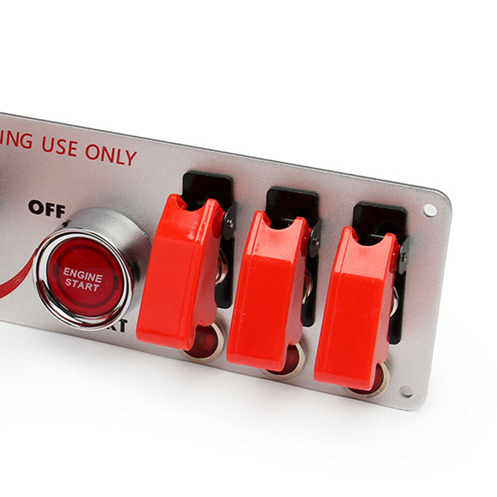 1Set Multi-purpose 12V LED Ignition Switch Panel Push Button LED Toggle Switch