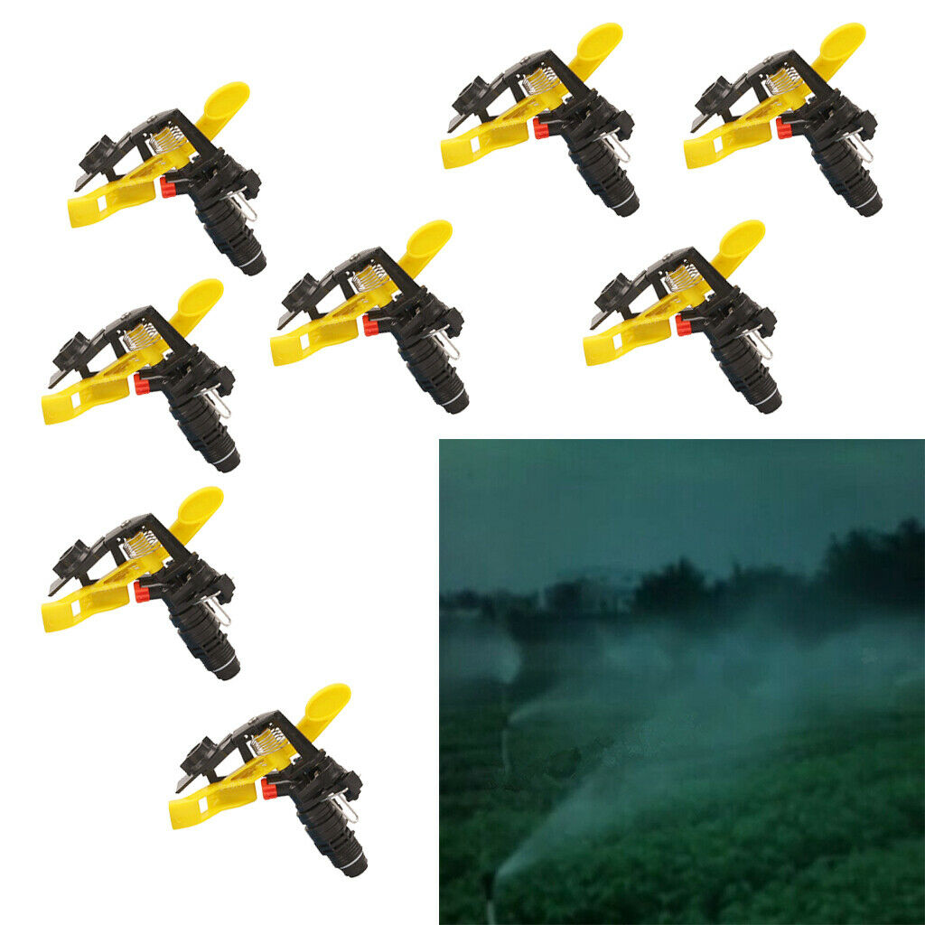 8x 1/2inch Plastic Adjustable Garden Watering Head Sprinkler Nozzle DN15