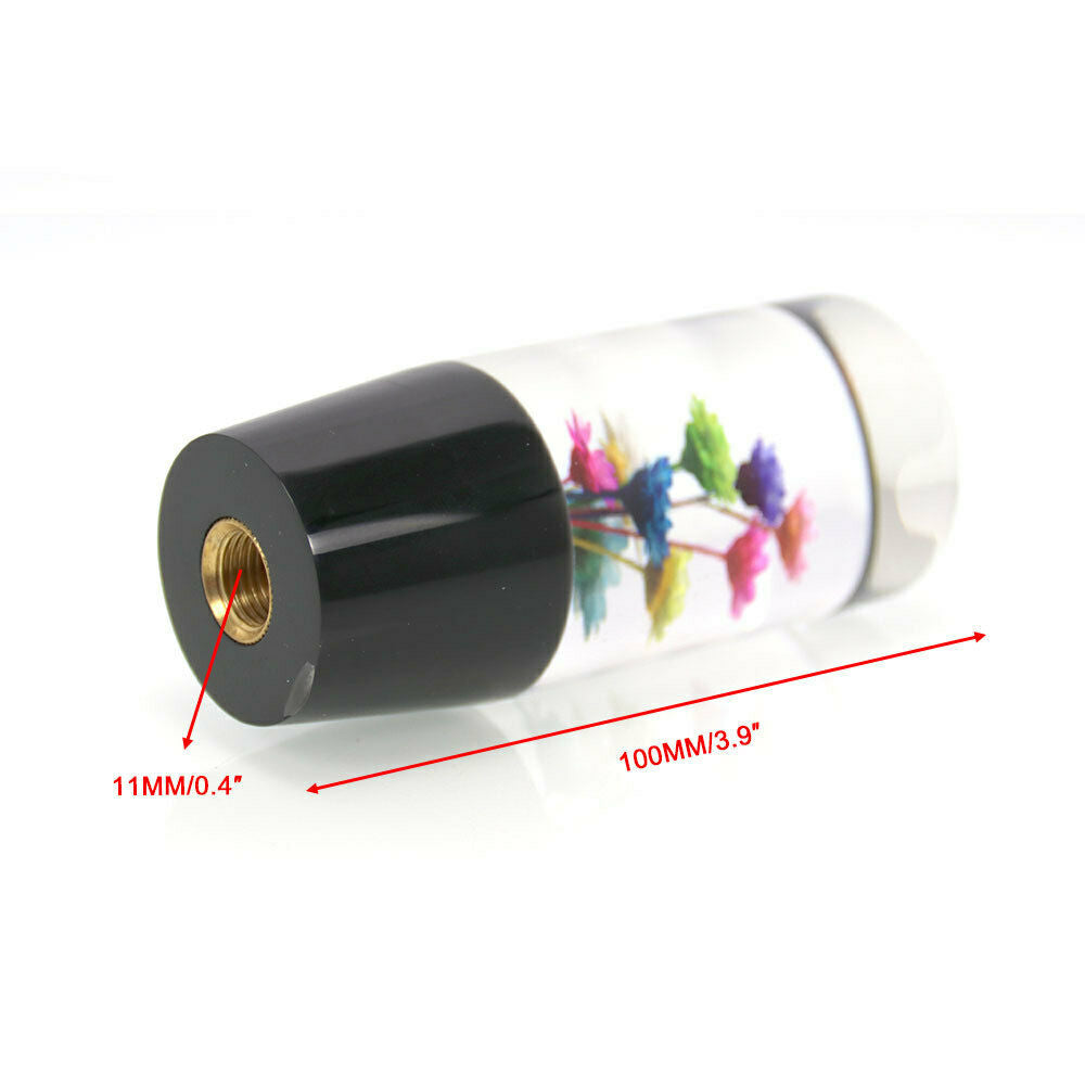 Manual Gear Stick Shifter Knob JDM 10CM Real Flowers Shift Knob Shift Head