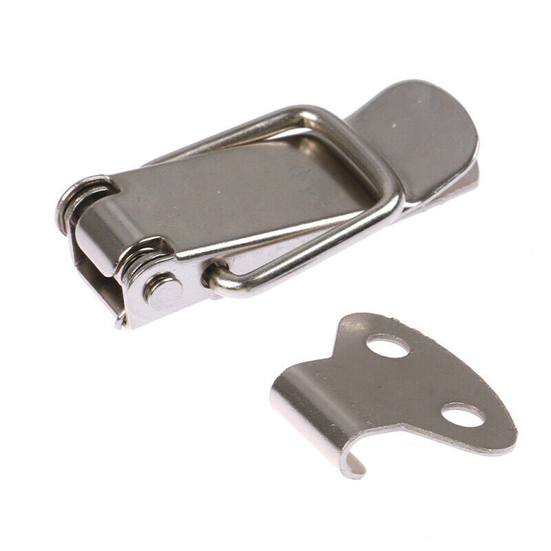 4Pcs Cabinet Box Locks Spring Latch Catch Toggle Iron Hasps For Door Wind.l8