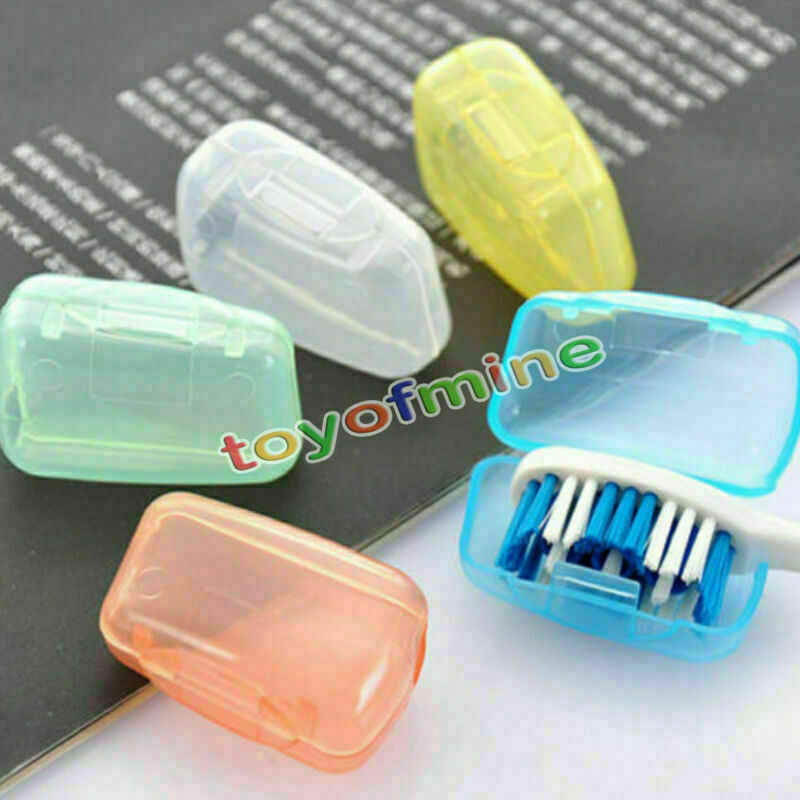 5x Travel Camping Toothbrush Head Holder Protect Brush Cap Clean Box Case Cover