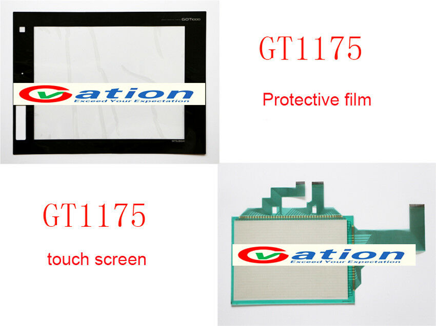 New For MITSUBISHI GT1175-VNBA-C,GT1175VNBAC Touch Panel Glass + Protective Film