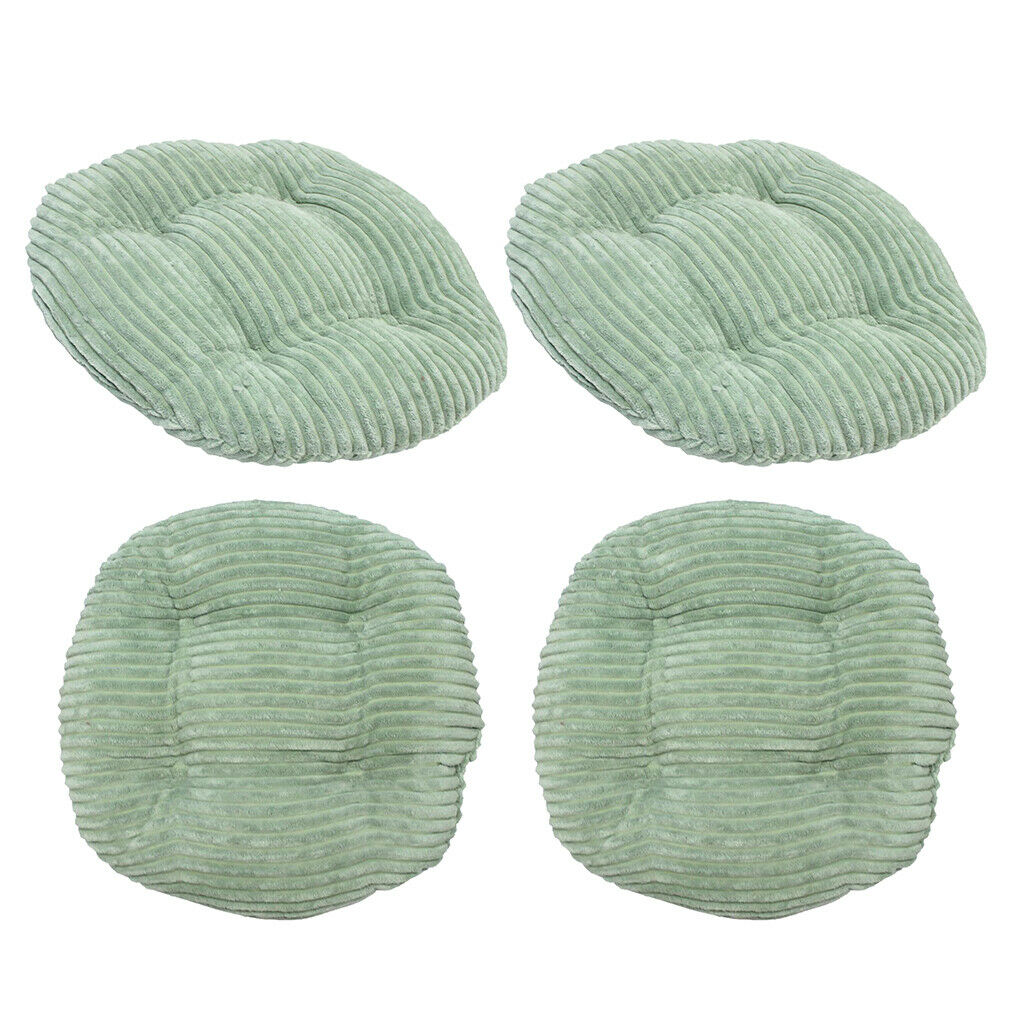 4 Pieces Round Cushion Pad Washable Tatami Floor Pillow for Home 30x30cm