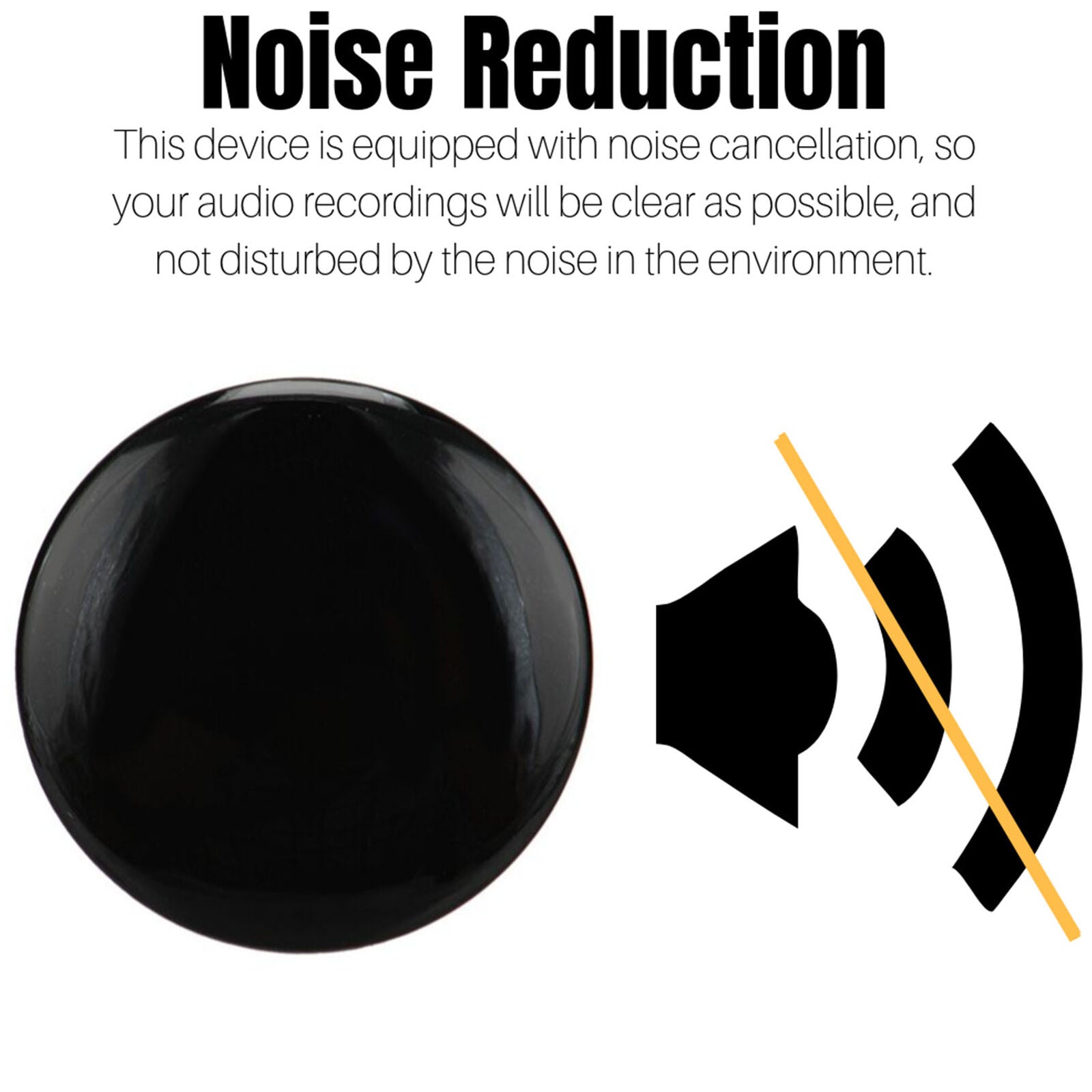 Voice Activated Recorder Brooch Digital Audio Recording Device Mp3 8GB Black
