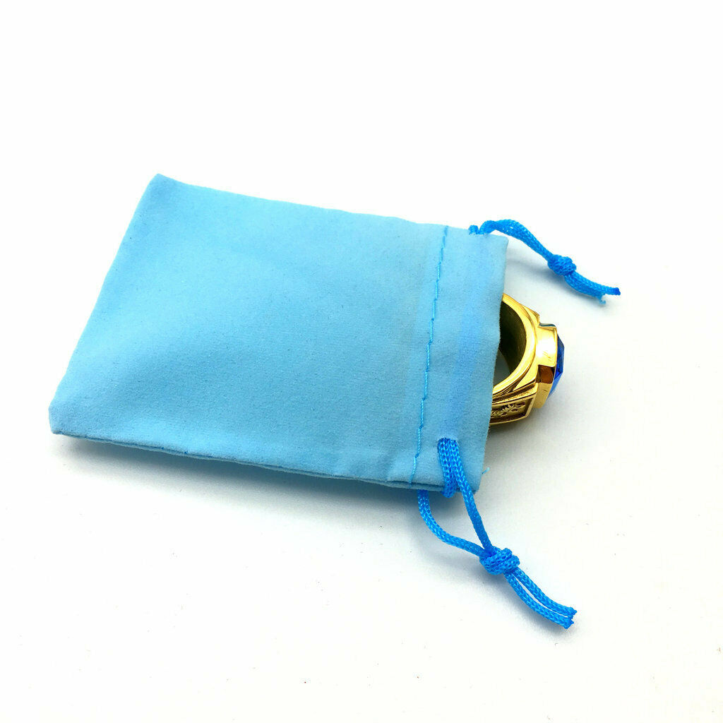 50x velvet tacshe gift wedding candy bags gift bags-blue