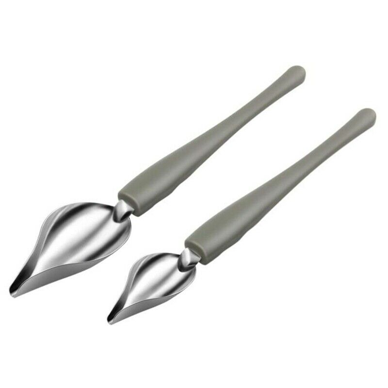 Culinary Ding Decorating Spoon Set, 2 Pcs Saucier Drizzle Spoons,Decorating PeU3