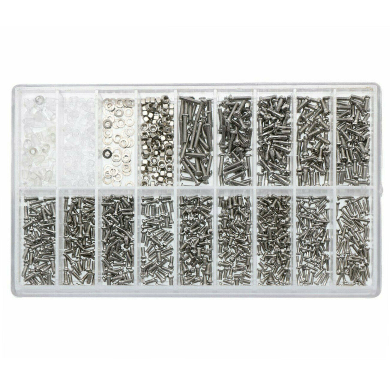 1000Pcs Screw Tool Kit Glasses Nose Pads, Watch Accessories Repair Box Set