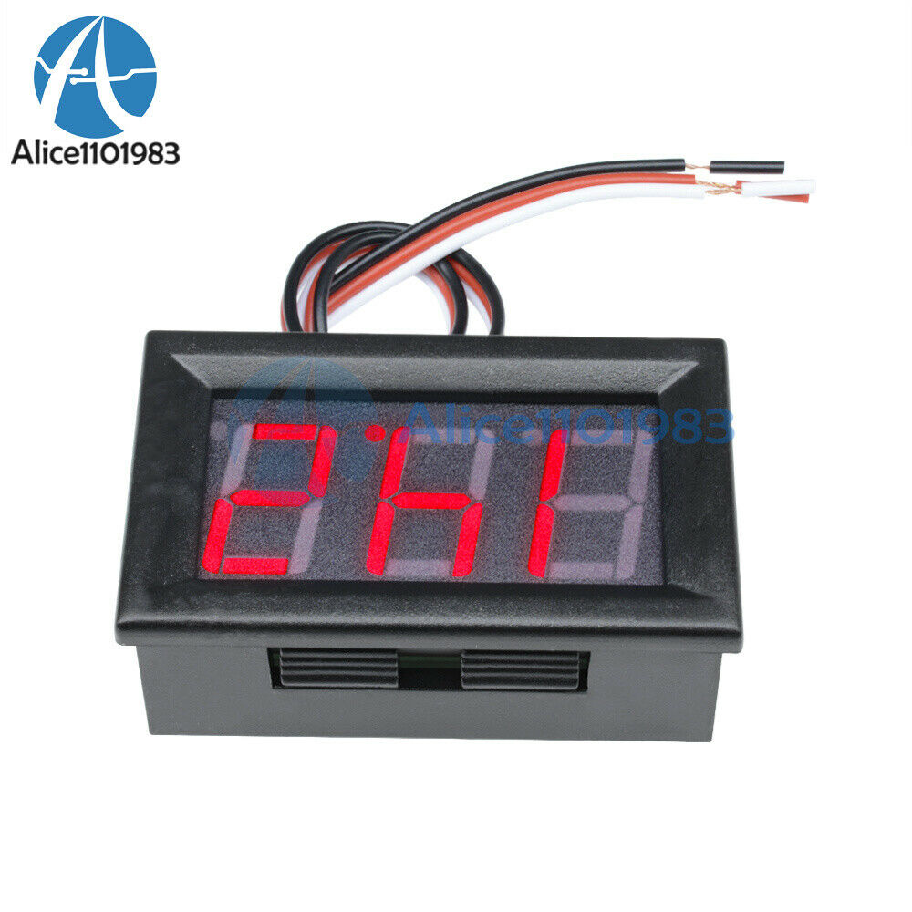 0.56" DC 4.5-30V Red LED Digital Voltmeter Panel Accurate Meter 3 Wire Display