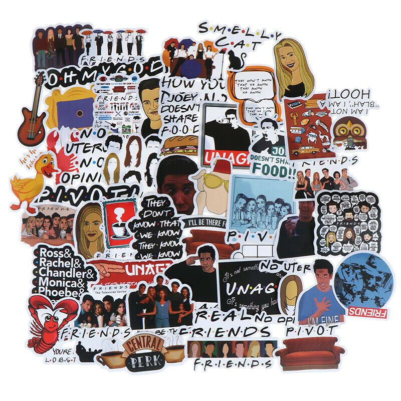 50Pcs Friends stickers DIY scrapbooking album luggage laptop phone d.l8