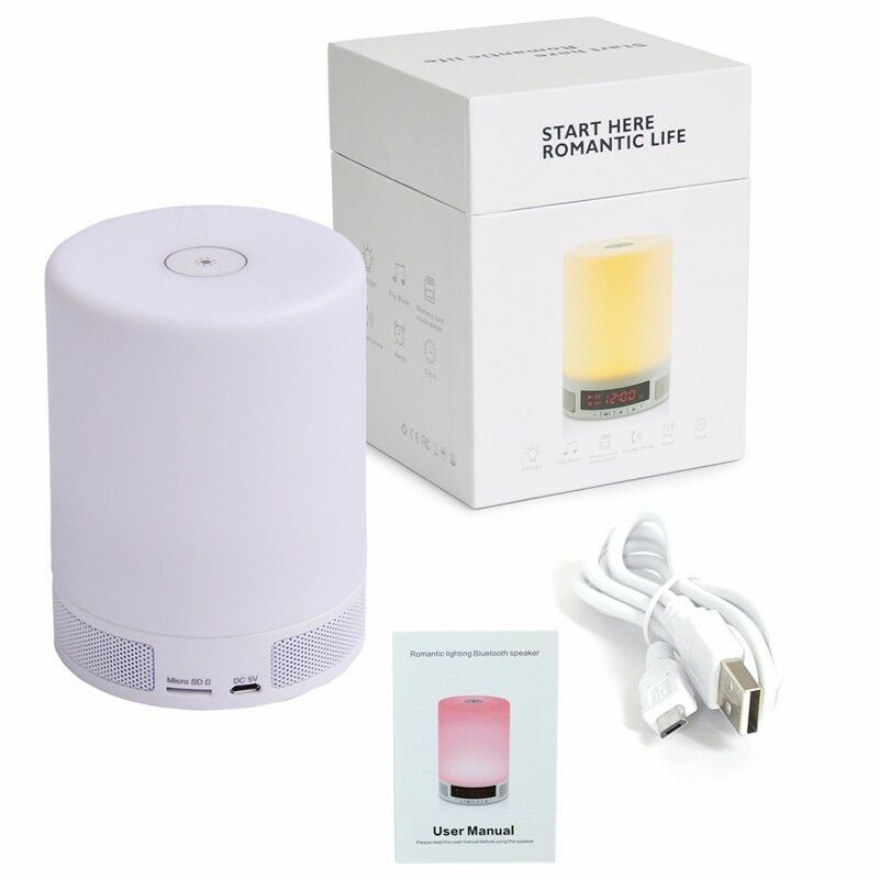 Outdoor Romantic Lighting Bluetooth Speaker with Smart Alarm Clock Led lamp