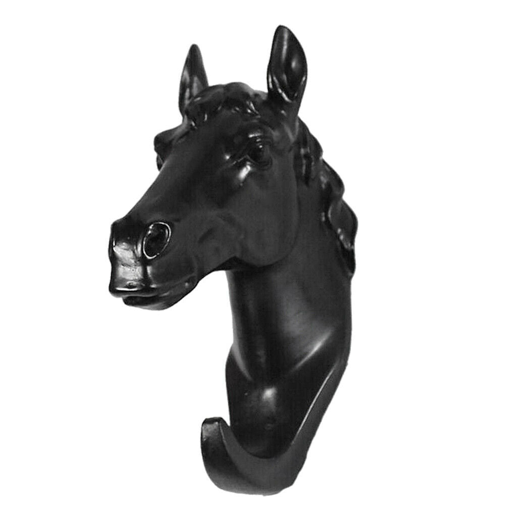 2 Pcs Decorative Hooks Wall/Door/Wardrobe Mounted Rack Elephant + Horse Pattern