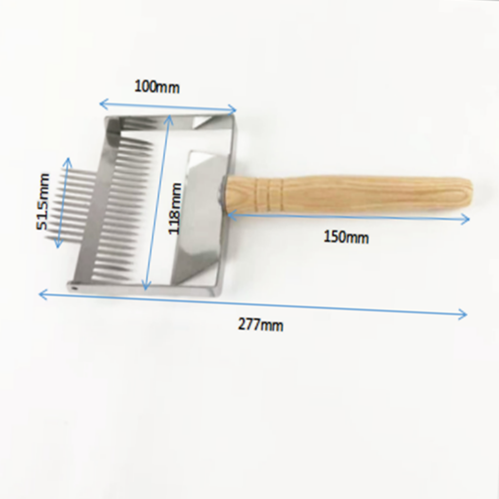 Widen Wooden Handle Beekeeping Tine Uncapping Fork Bee  Shovel Tool