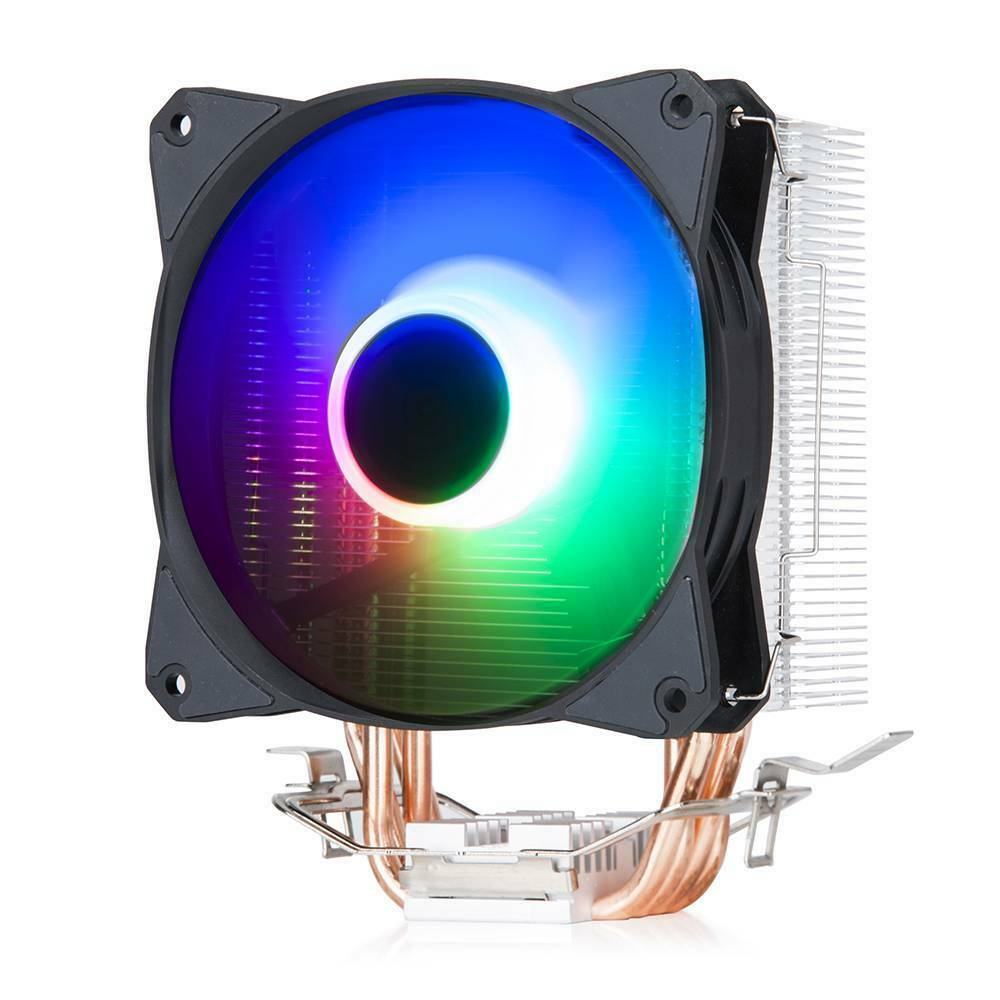 4 Heat Pipe LED Radiator CPU Cooler Heatsink For Intel Socket LGA 115X/775/AMD!
