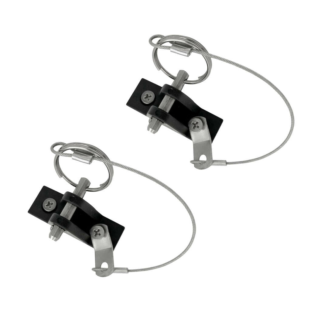 2 Pieces Durable Nylon Deck Hinge Quick Release Pin Lanyard for Kayak Canoe