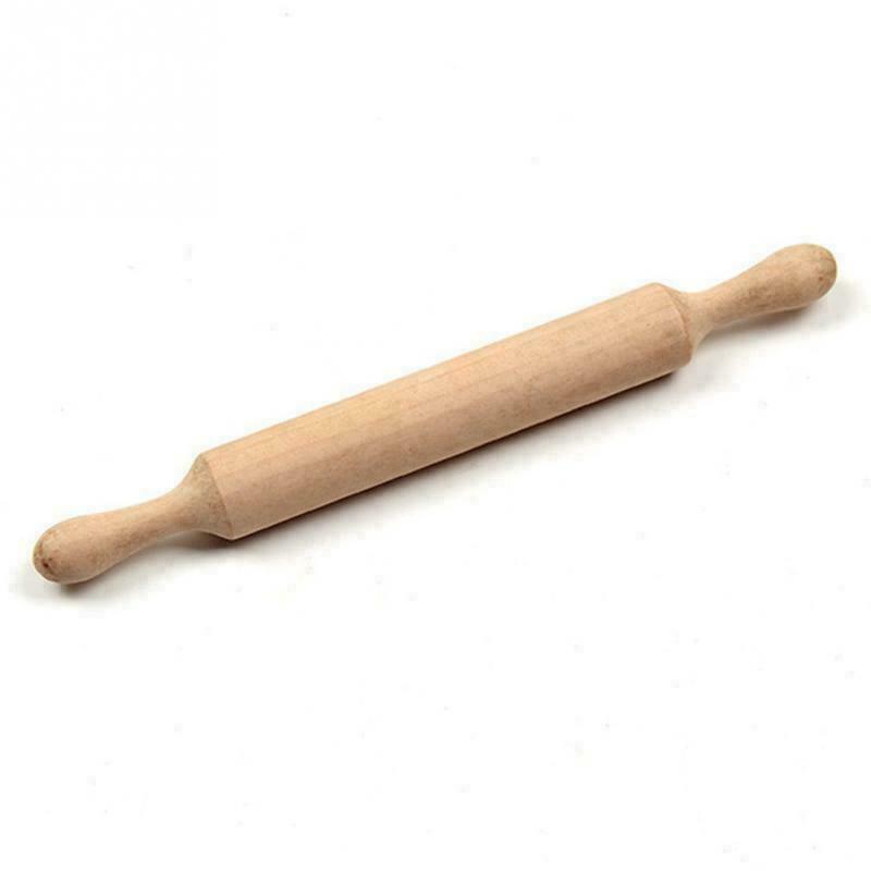 Wooden Rolling Pin Fondant Cake Decoration Dough Roller Baking Cooking Tools
