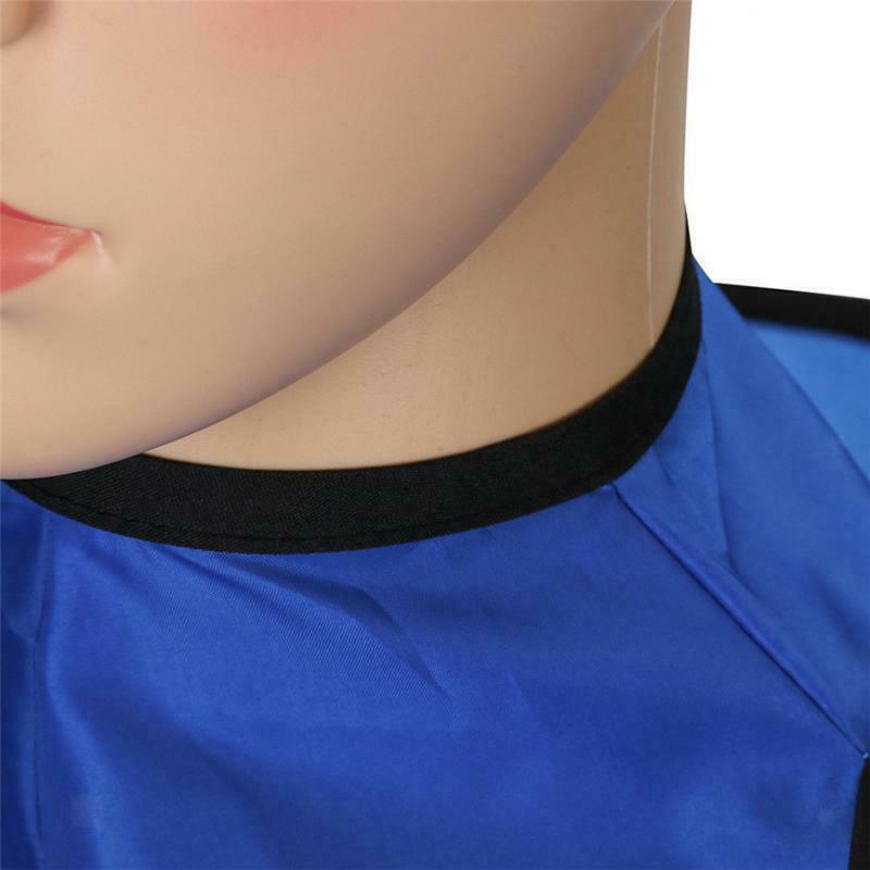 Hair Cutting Cape Hair Catcher Haircut Cloth Umbrella Cloak Blue