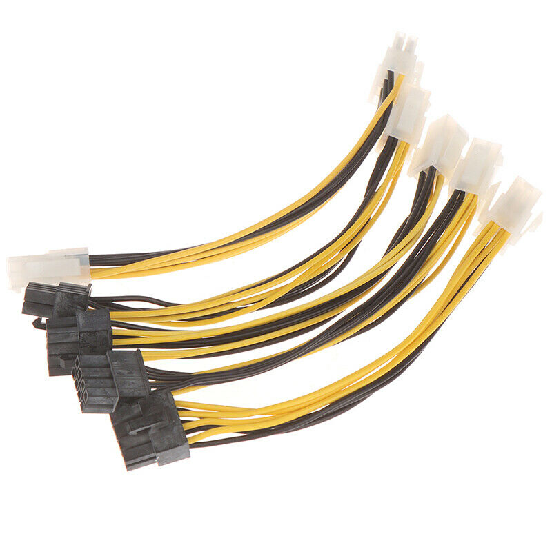5Pcs ATX 4 Pin Male to 8 Pin Female EPS Power Cable Adapter CPU Power Con.l8