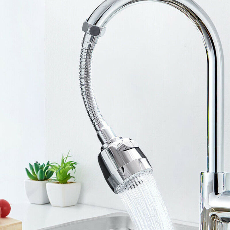 360 Degree Adjustment Kitchen Faucet Extension Tube Bathroom Extension Water^Tap
